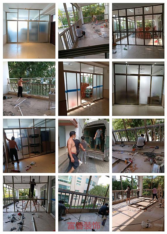 鋁合金窗推拉門(mén)制作